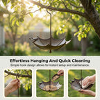 Umbrella Bird Feeder &Bath – Dual-Use Vintage Metal Design 🐦🌂