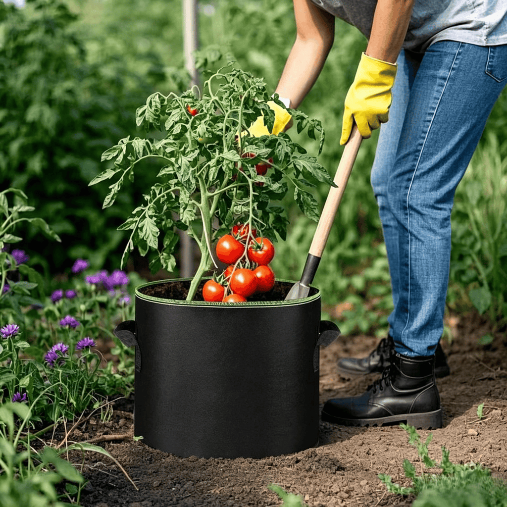 Heavy-Duty Fabric Grow Bag – Breathable & Portable with Handles 🌱