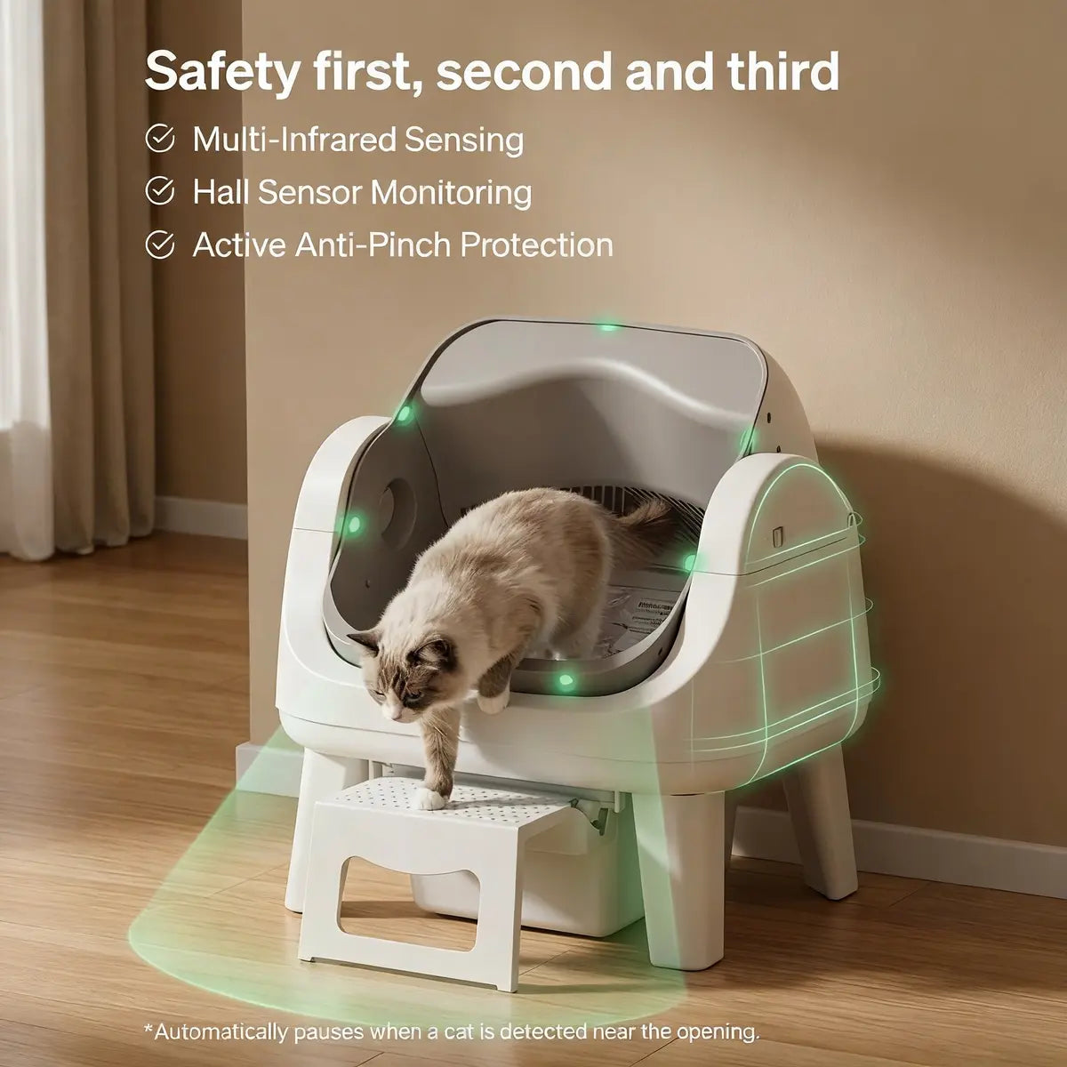 🐱Cat Gift🐱PetPivot AutoScooper 12 Lite Open Top Self Cleaning Cat Litter Box