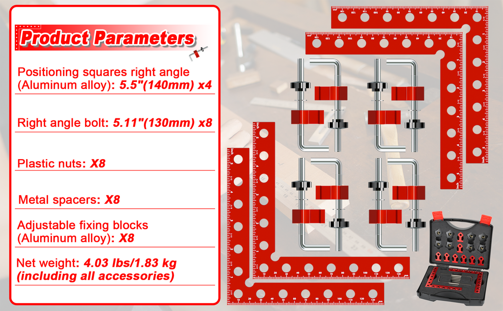 90° Corner Clamp Set – Aluminum Alloy Right Angle Clamps 📐🔩