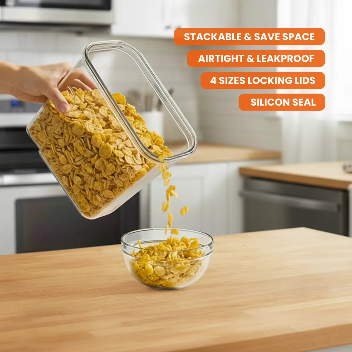 30-Pack Airtight Pantry Containers – Stackable Food Storage Set 🥫🗂️