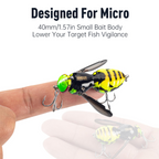 🎣Outdoor Gifts🚣Wasp Crawl Bait – Bionic Floating Fishing Lure for Bass, Carp, Pike, Saltwater & Freshwater