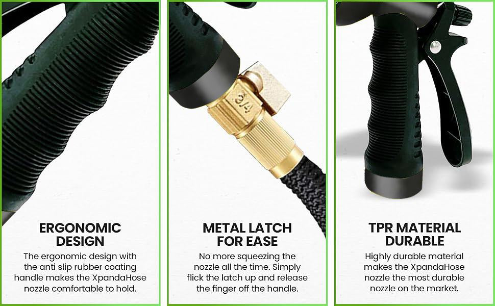 Expandable Garden Hose 75/100/150FT – 4-Layer Latex Core & Brass Fittings 🌱🚿