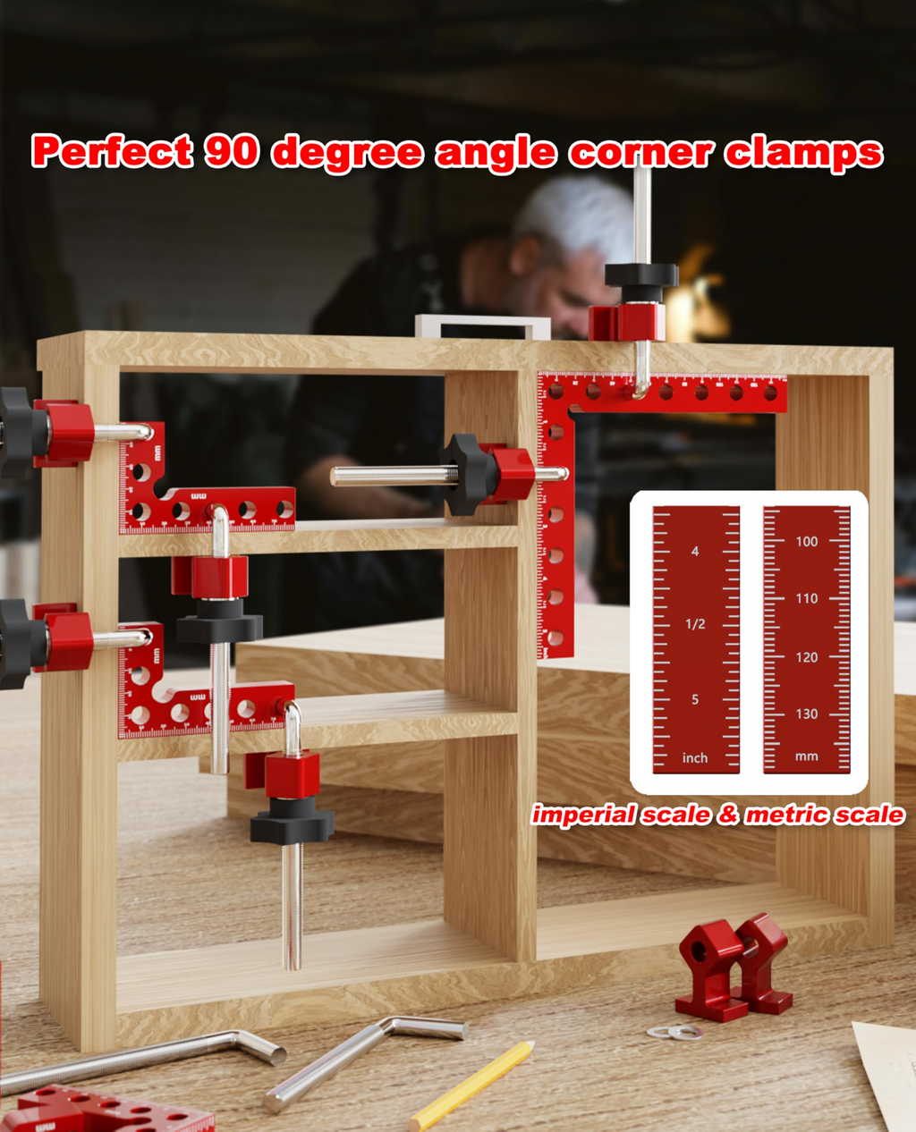 90° Corner Clamp Set – Aluminum Alloy Right Angle Clamps 📐🔩