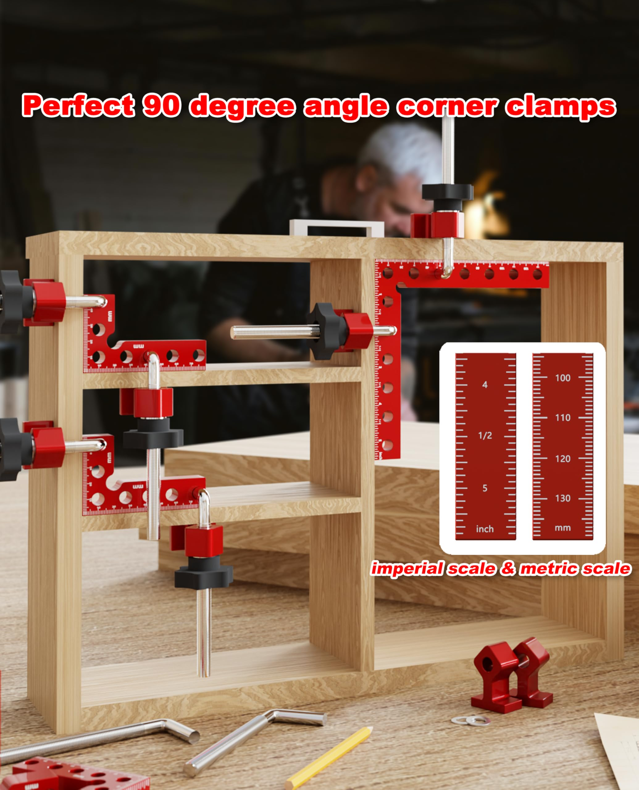 90° Corner Clamp Set – Aluminum Alloy Right Angle Clamps 📐🔩