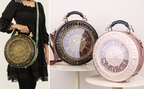 Steampunk Clock Crossbody Purse – Retro Vintage Shoulder Bag