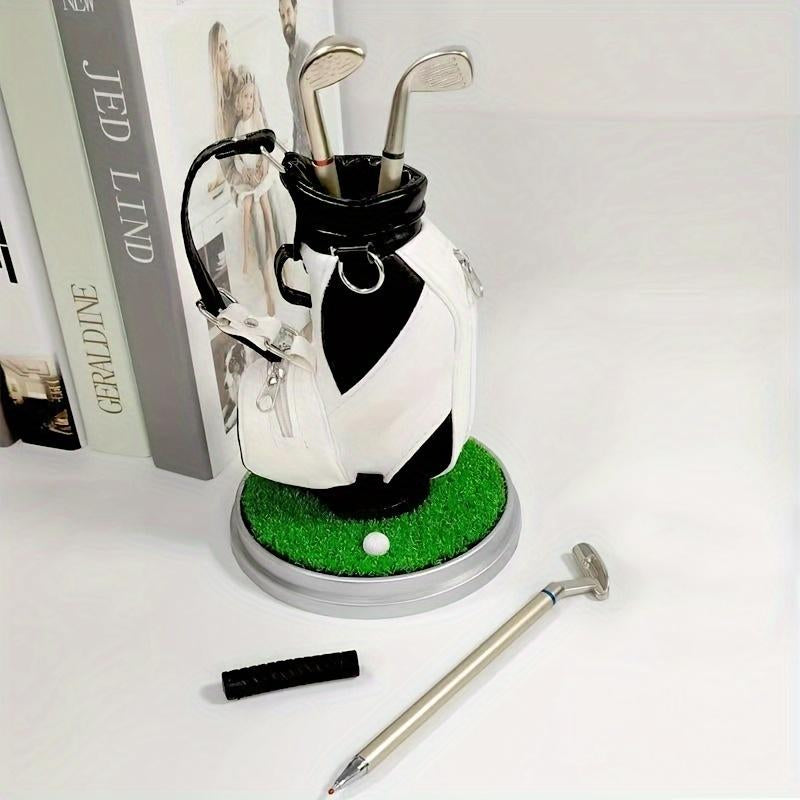 Golf Pen Holder with 3 Pens – Unique Office Desk Decor ⛳✒️
