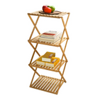 No‑Assembly Folding Bamboo Shoe Rack – Space‑Saving Storage 👟🎋