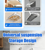 Disposable Mop, Hands-Free Floor Mop with Clamp, Dry Wet Use Dust Mop for Hardwood & Tile