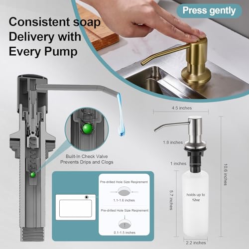 Brushed Nickel Pull-Down Kitchen Faucet – Single Handle, Compact Design