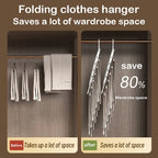 6 Layer Pants Hanger Space Saving Closet Organizer with 50mm Wide Spacing