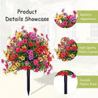 🌺Mother's day gift🌺🔥Artificial Violet Rose Bushes – UV-Resistant Outdoor Decor, No Watering Needed