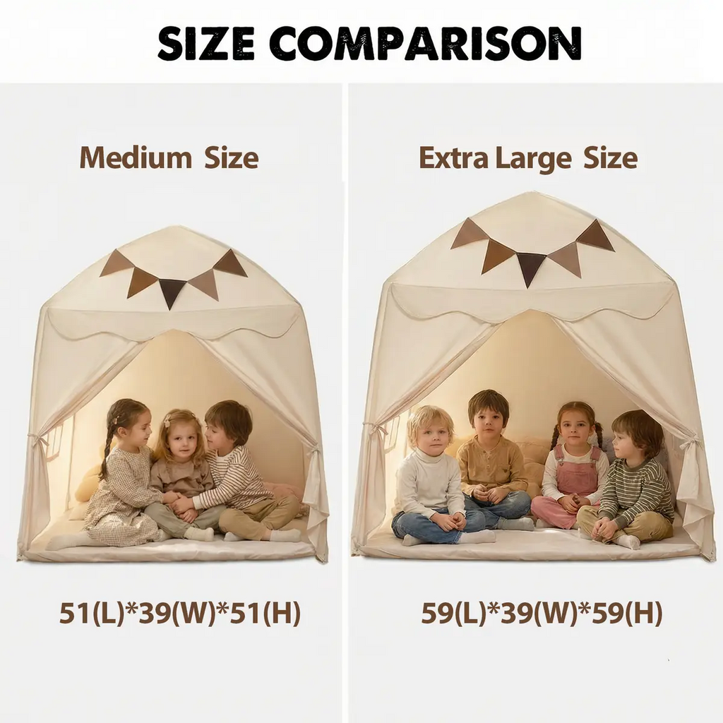 Kids Play Tent with Star Lights – Portable, Foldable Dome Teepee for Indoor & Outdoor Play