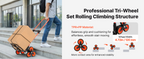Stair Climbing Cart – 260 lb Capacity, Foldable with Telescoping Handle & 6 Mute Wheels