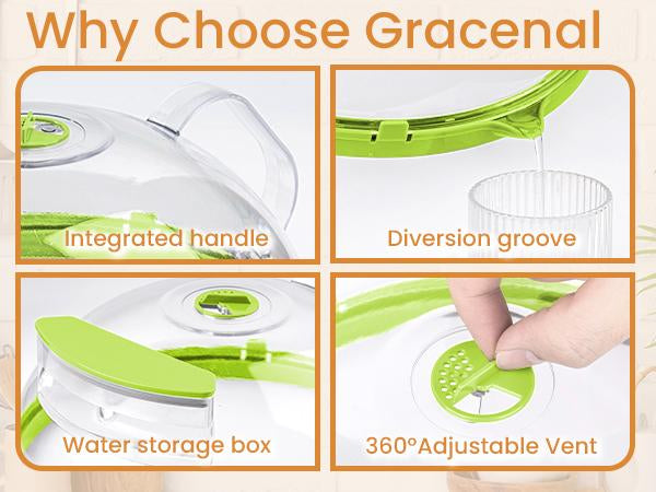 Gracenal Microwave Splatter Cover – Cleaner, Faster, Smarter Heating 🍲✨