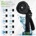 Expandable Garden Hose 75/100/150FT – 4-Layer Latex Core & Brass Fittings 🌱🚿
