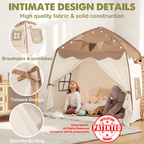 Kids Play Tent with Star Lights – Portable, Foldable Dome Teepee for Indoor & Outdoor Play