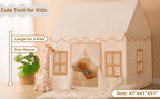 Beige Kids Play Tent with Star Lights &Mat – 47″ Playhouse 🎪🌟
