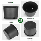 Injection-Molded Nursery Pots – Durable &Weatherproof 🪴⚫