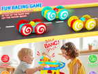 👧🌺Children's Day gift🔥2-in-1 Rolling Ball & Car Ramp Toy – Montessori Learning Game with Hammer & Lights