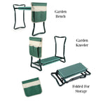 Garden Kneeler & Seat – EVA Foam Pad, Steel Frame, Tool Bags Included 🪴