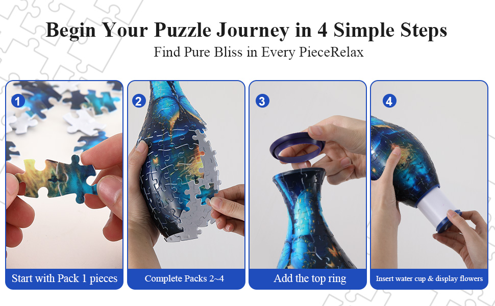 3D Puzzle Vase – Build-It-Yourself Acrylic Flower Vase 🧩🏺