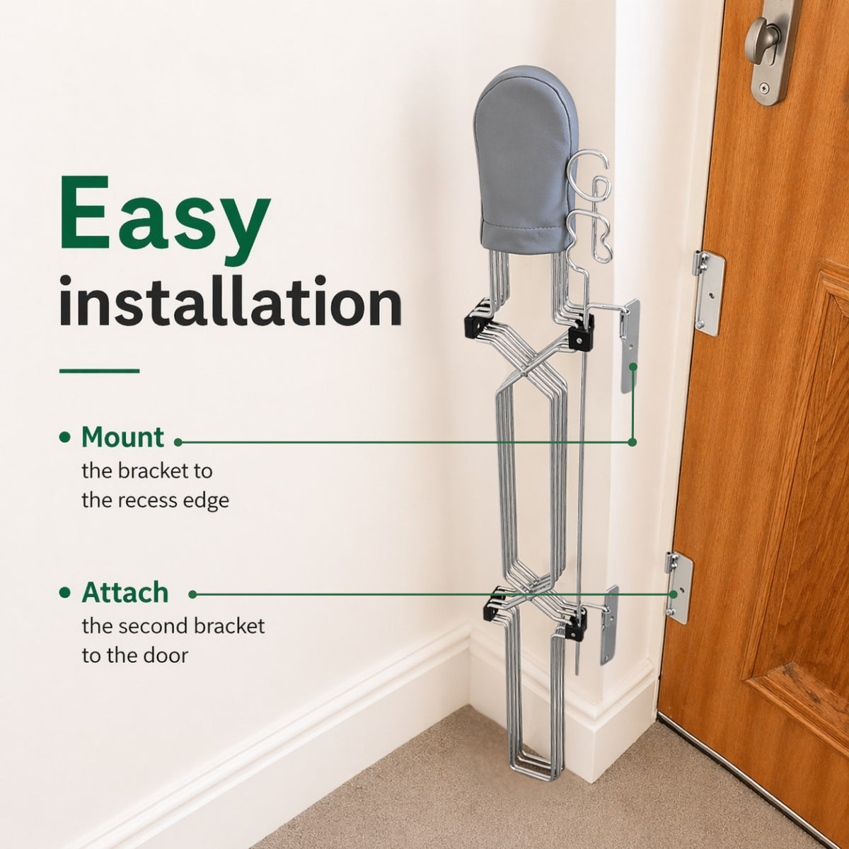 47" Steel Pet Gate – No-Drill 3M Adhesive, Fits Doors & Stairs 🐾🚪