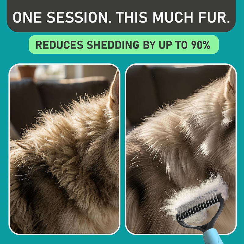 2-in-1 Dematting Comb – Dual‑Sided for Pets, Safe Skin Guard 🐕✨