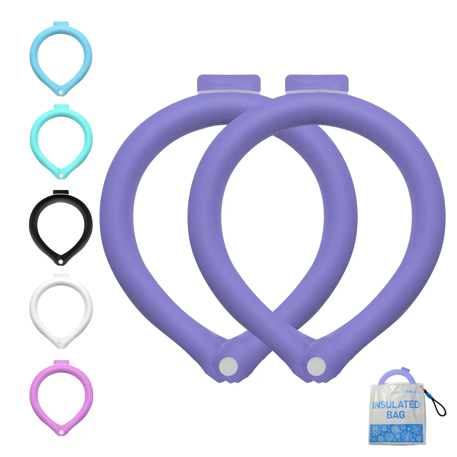 Neck Cooling Tube – Reusable, No Battery, 40–120 Min Chill 🧊🧣