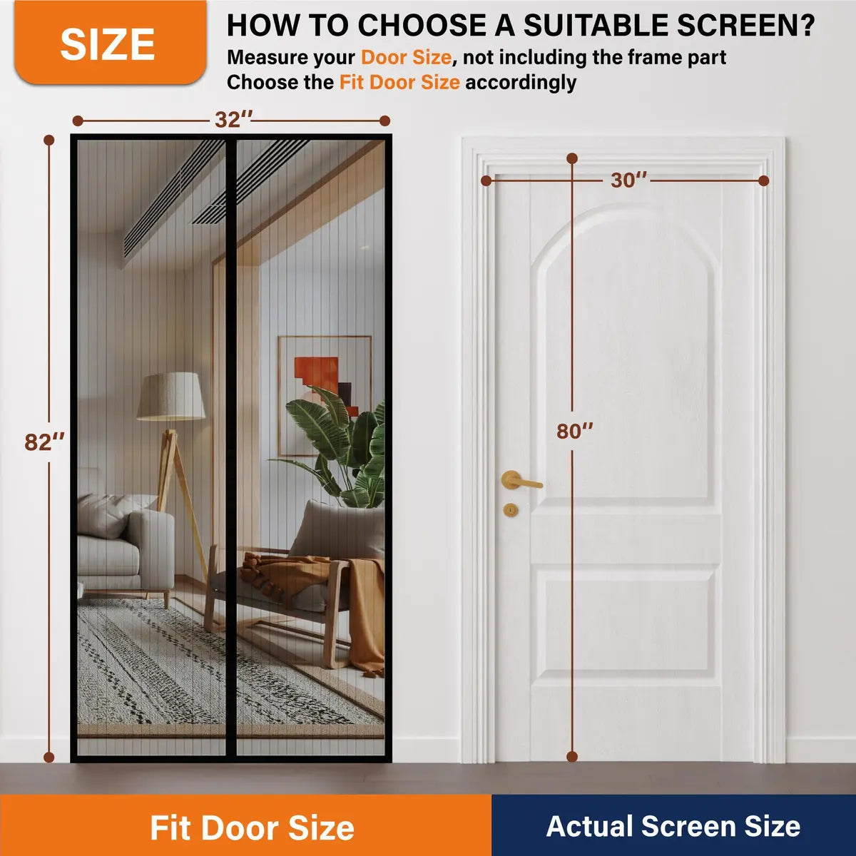 Magnetic Screen Door – Self‑Adhesive, 62″×80″, No Tools 🚪🪲🦟