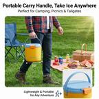 2-in-1 Ice Maker & Storage Bucket – Makes 40 Cubes, Insulated & Portable 🧊🪣