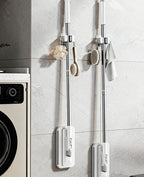 Disposable Mop, Hands-Free Floor Mop with Clamp, Dry Wet Use Dust Mop for Hardwood & Tile