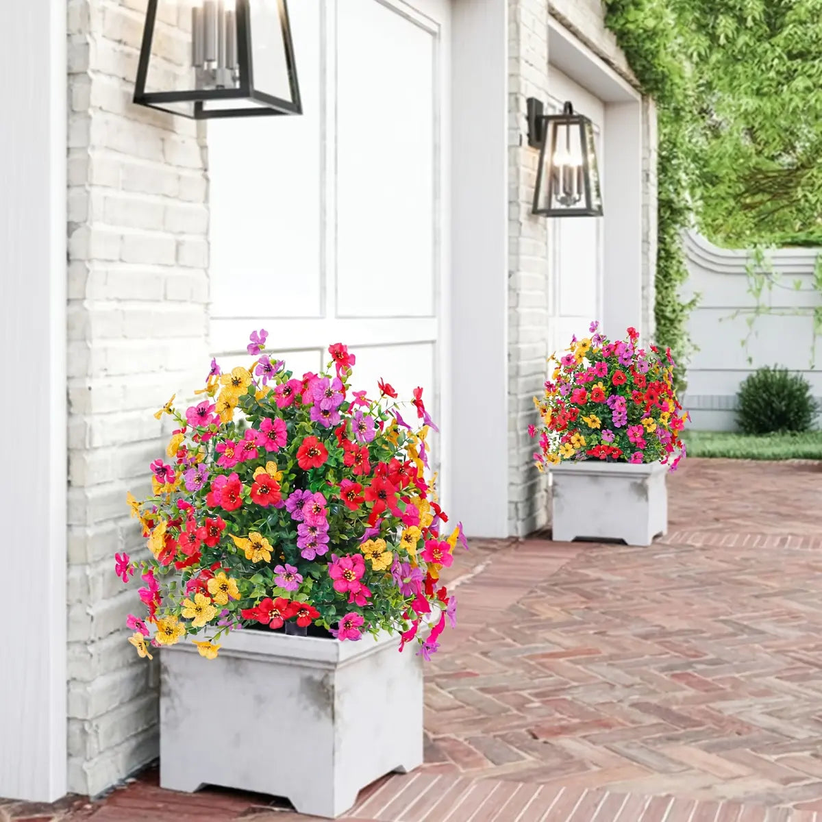 🌺Mother's day gift🌺🔥Artificial Violet Rose Bushes – UV-Resistant Outdoor Decor, No Watering Needed