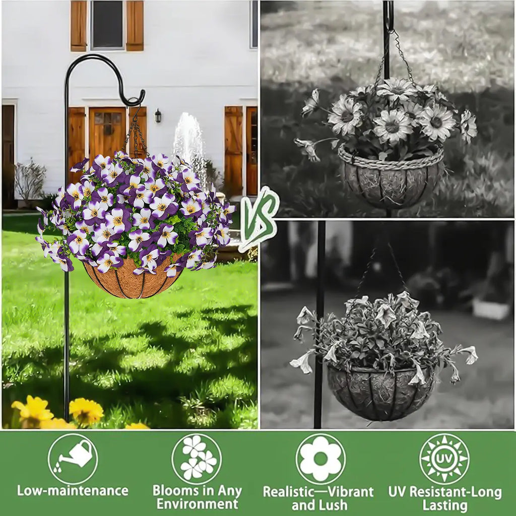 🌺🌺Artificial Silk Spring Flowers Hanging Basket for Outdoor Indoor