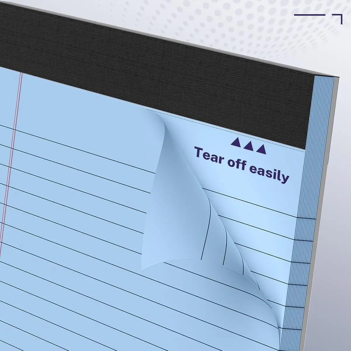11″×9.5″ Wide Legal Pads – Landscape, 5 Colors, Perforated 📝🌈