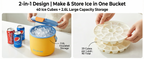 2-in-1 Ice Maker & Storage Bucket – Makes 40 Cubes, Insulated & Portable 🧊🪣