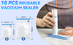 Portable Food Vacuum Sealer with 30 Bags – Keep Food Fresh On the Go