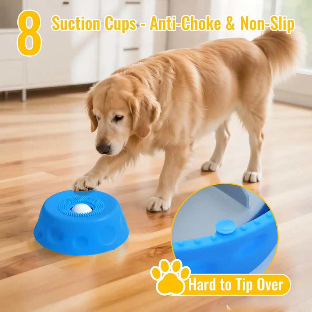 🐕Essential for pet ownership🐕3-in-1 Suction Slow Feeder Dog Bowl, No-Spill Licking Mat with Built-in Treat Ball & Cleaning Brush