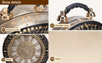 Steampunk Clock Crossbody Purse – Retro Vintage Shoulder Bag