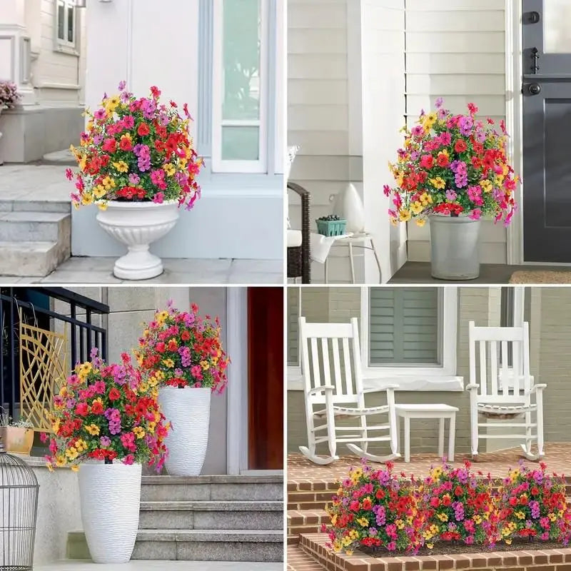 🌺Mother's day gift🌺🔥Artificial Violet Rose Bushes – UV-Resistant Outdoor Decor, No Watering Needed