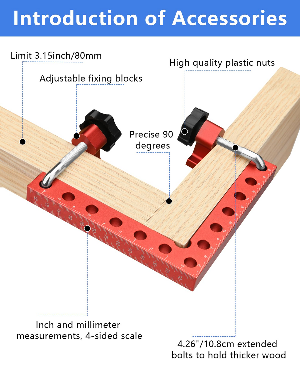 90° Corner Clamp Set – Aluminum Alloy Right Angle Clamps 📐🔩