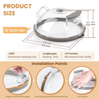 Gracenal Microwave Splatter Cover – Cleaner, Faster, Smarter Heating 🍲✨