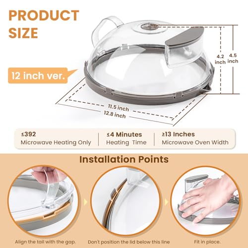 Gracenal Microwave Splatter Cover – Cleaner, Faster, Smarter Heating 🍲✨
