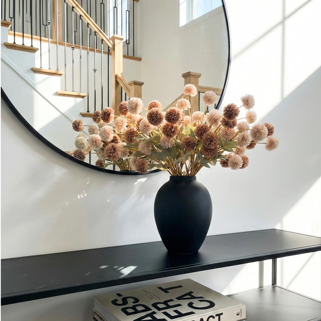 Real-Touch Silk Mum Stems – Hyper-Realistic Fall Florals 🌼🍂