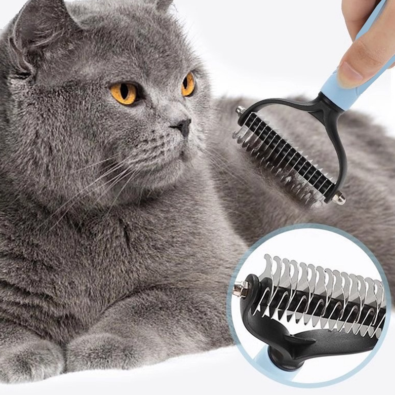 2-in-1 Dematting Comb – Dual‑Sided for Pets, Safe Skin Guard 🐕✨