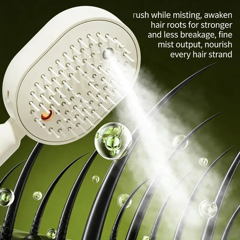 Electric Spray Air Cushion Massage Comb – Nano Mist &Scalp Care 💇♀️✨