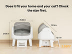 🐱Cat Gift🐱PetPivot AutoScooper 12 Lite Open Top Self Cleaning Cat Litter Box