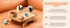 3-in-1 Acacia Wood Couch Arm Tray – Clip-On TV Tray &amp; Cup Holder 🛋️🥫