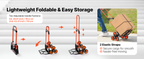 Stair Climbing Cart – 260 lb Capacity, Foldable with Telescoping Handle & 6 Mute Wheels