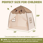Kids Play Tent with Star Lights – Portable, Foldable Dome Teepee for Indoor & Outdoor Play